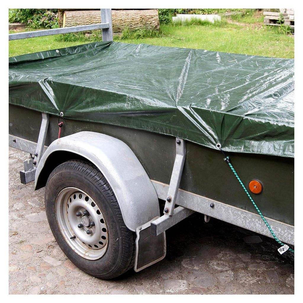Connex Schutzplane 2 x 3 m - 100 g/m² - Beidseitig beschichtet - Wasserabweisend und UV-stabilisiert - Schimmelresistent - Aus Polyethylen