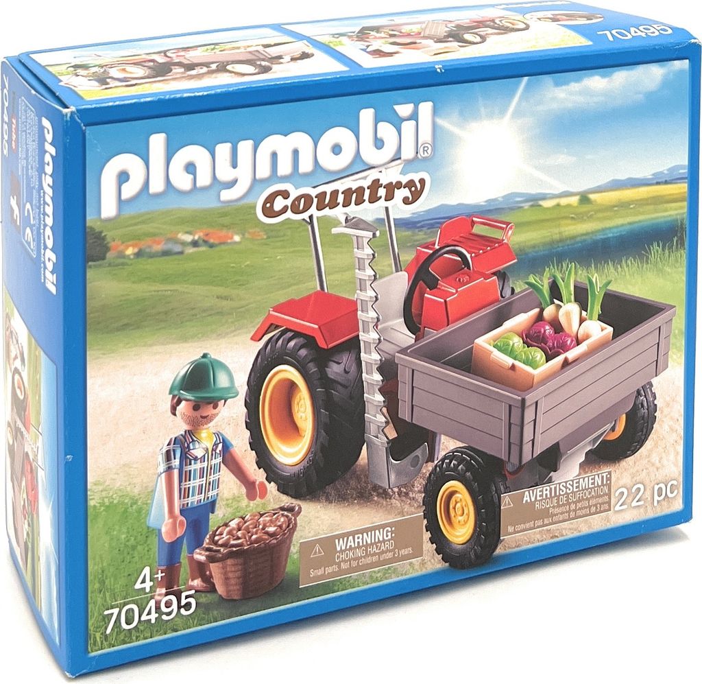 PLAYMOBIL 70495 Gemüsebauer mit Erntetraktor