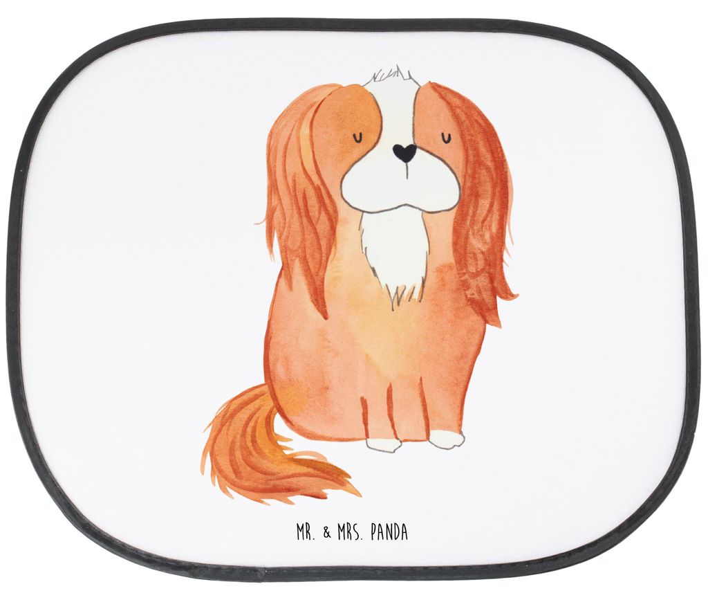 Mr. & Mrs. Panda Sonnenschutz Auto Hund Cavalier King Charles Spaniel - Weiß - Geschenk, Schlappohren, Spruch, für, blendschutz, Autoscheiben, Co...