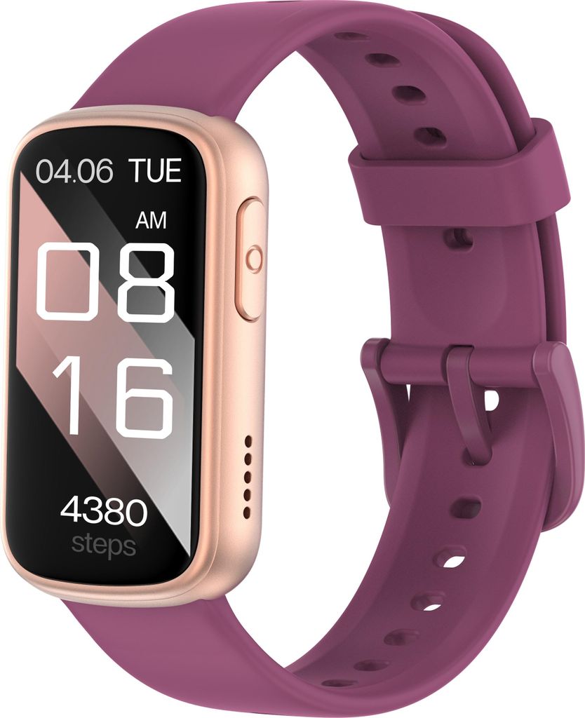 INF Smartwatch mit Herzfrequenzmessung, Schlafüberwachung und Schrittzähler Champagne