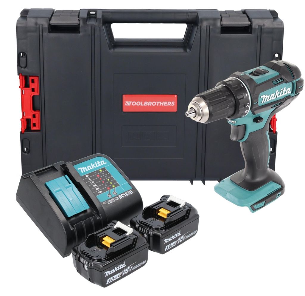 Trapano avvitatore a batteria Makita DDF 482 SFJ-R 18V 62Nm Immagine del prodotto 