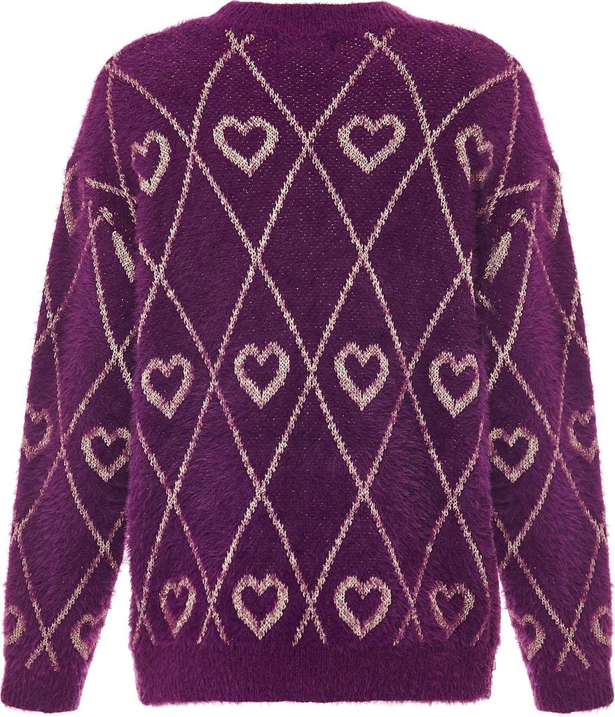 ebeeza damen strickpullover - lavendel, M