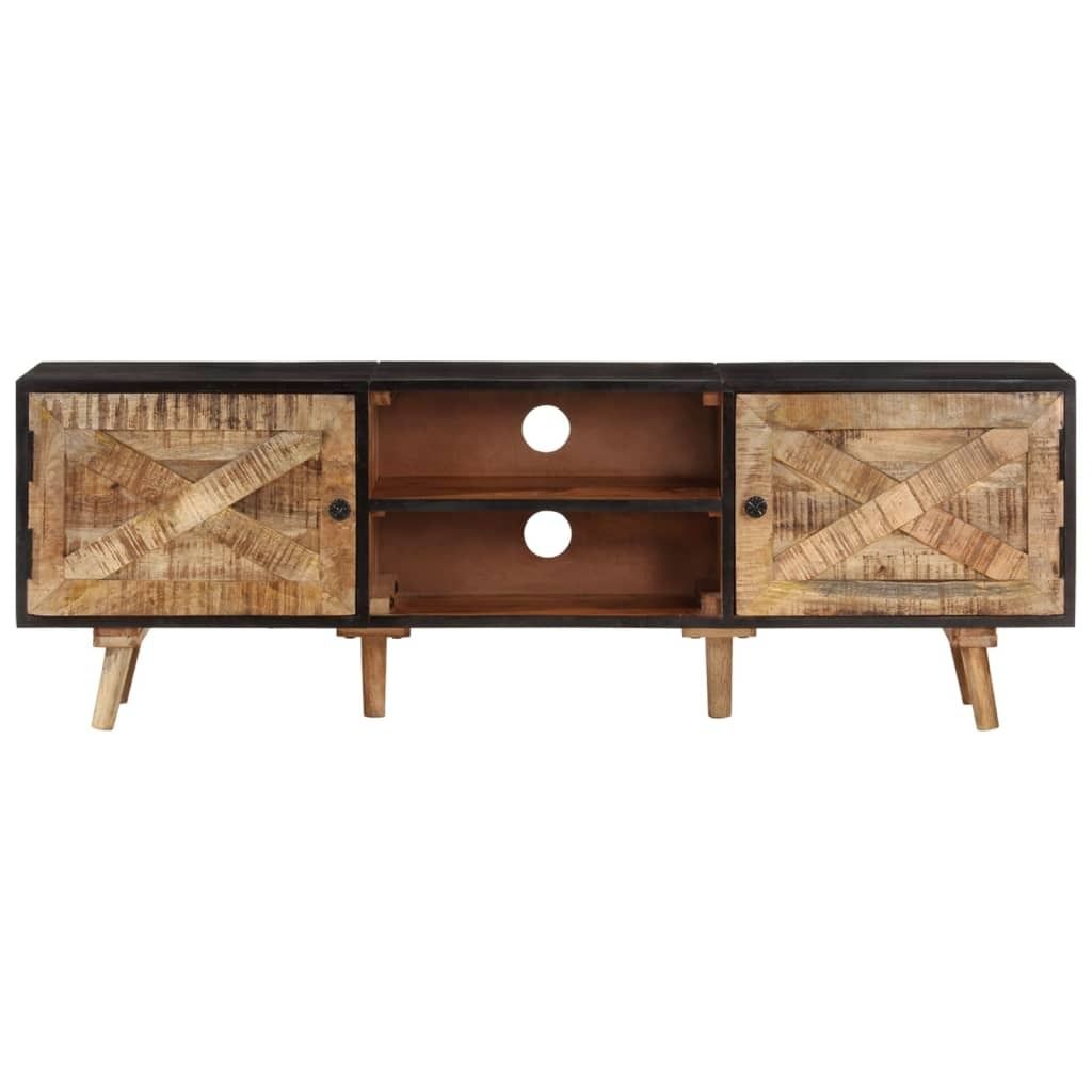 vidaXL Armoire TV 140x30x46 cm Bois de manguier brut et Image du produit 