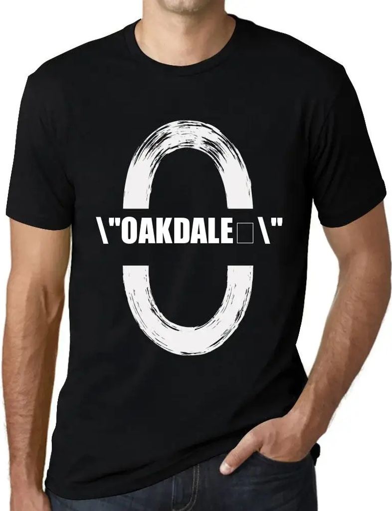 Herren Grafik T-Shirt Oakdale Öko-Verantwortlich Vintage Jahrgang Kurzarm Lustige Druck Geburtstag Geschenk Mann