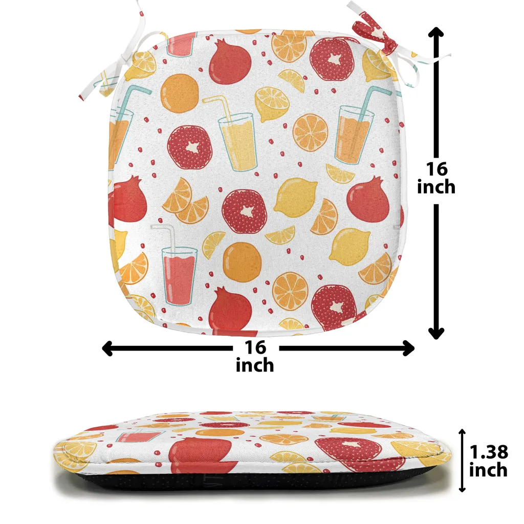Coussin de Chaise Imperméable 40x40 cm avec Attaches - Pack de 8 Unités