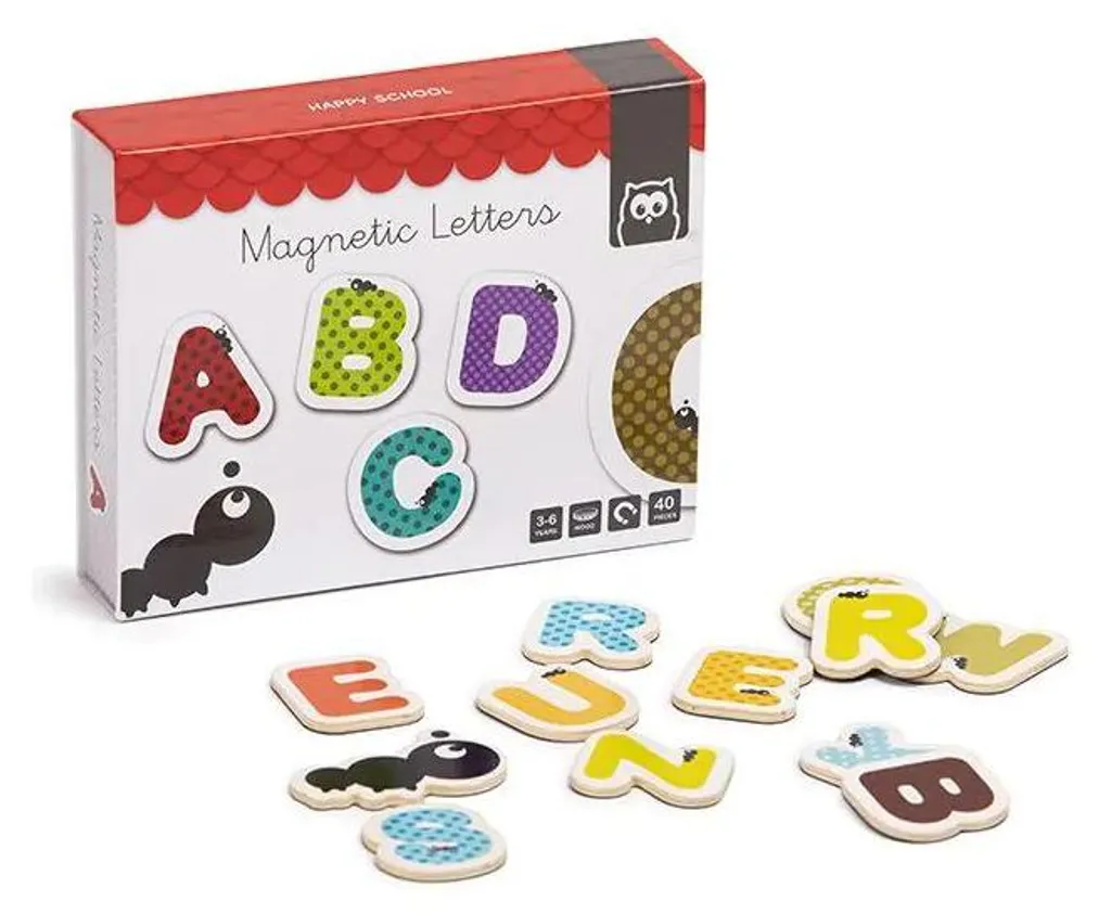 Apprendre à lire avec les lettres magnétiques 40 pcs - Aide aux devoirs