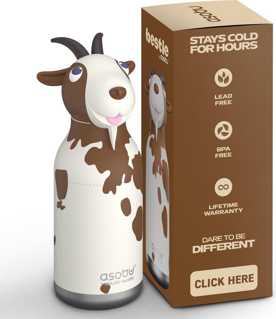 Asobu® Bouteille pour enfants BESTIE avec paille 460ml - Image du produit 