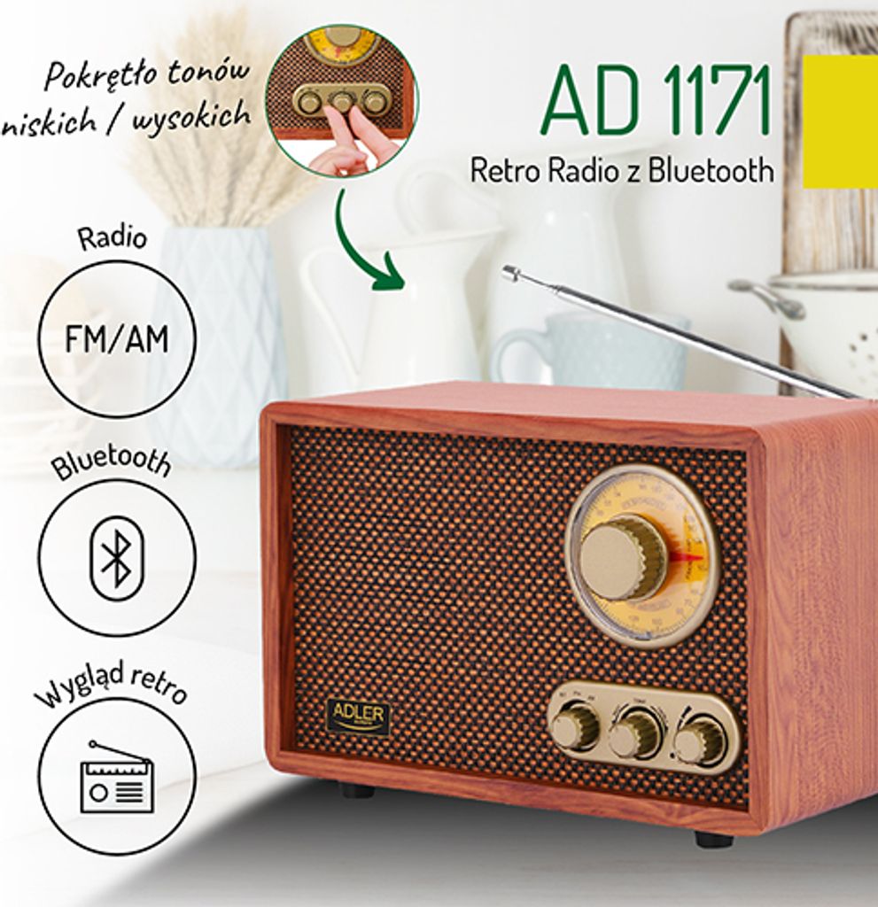 Retro rádio s Bluetooth Obrázok produktu 15