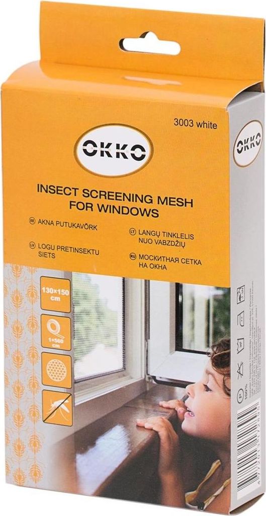 Fliegengitter für Fenster 130x150cm Insektenschutz Mücken Fliegen Mückenschutz