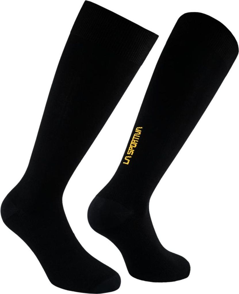Silk Ultralight Socks, Ski Mountaineering Socke Over Calf, Unisex - La Sportiva, Größe:L, Farbe:K00Y00-Black/Yellow