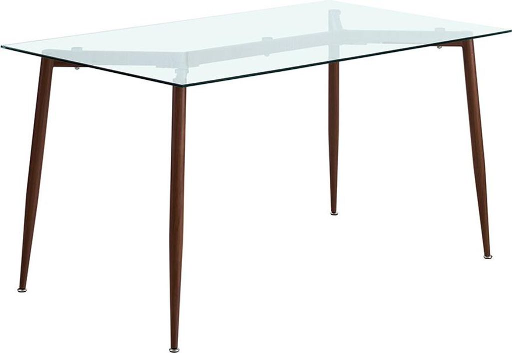 Tavolo rettangolare 140×80 cm con vetro di sicurezza Immagine del prodotto 