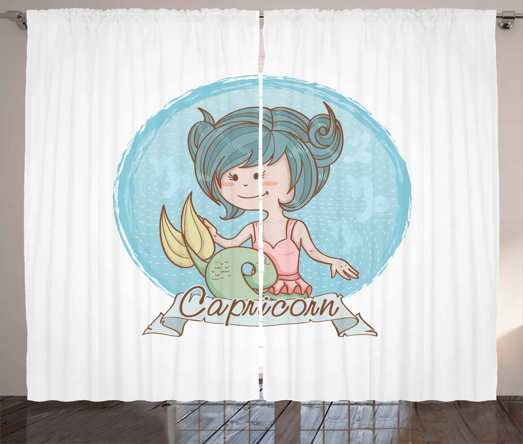 Tenda Astrologia Capricorno ABAKUHAUS 280x175 cm Pastello