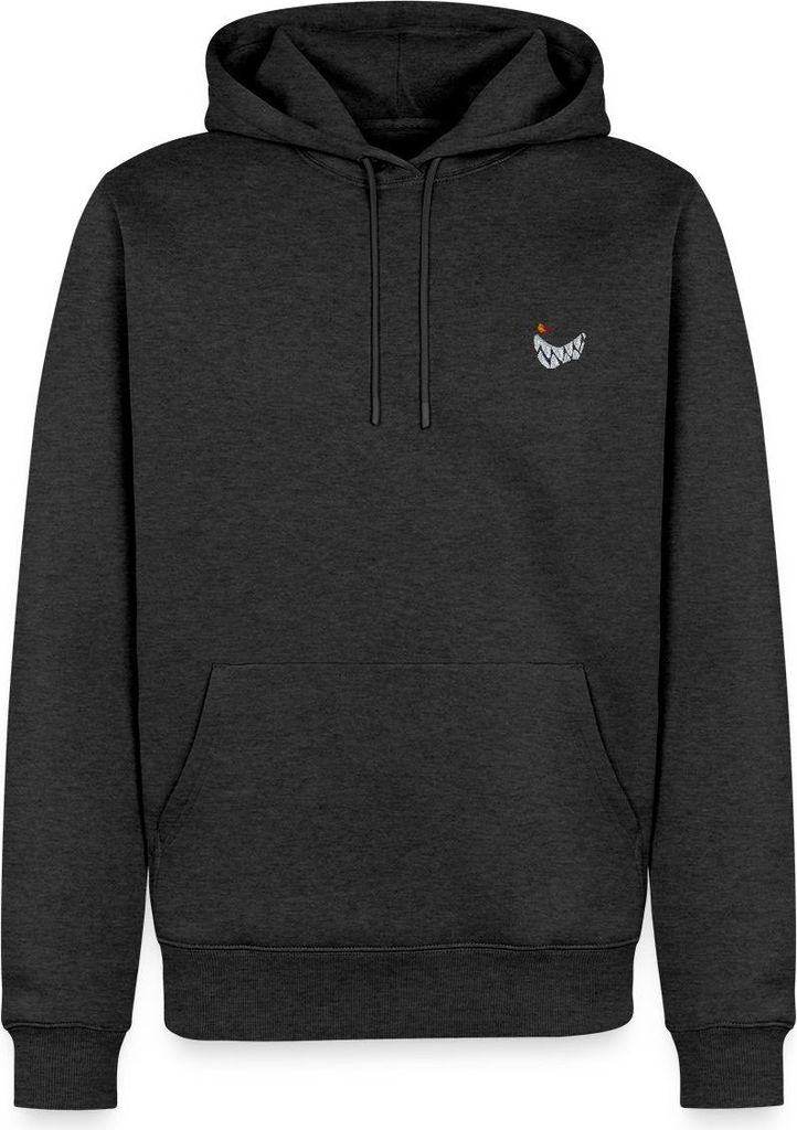 Spreadshirt Die Wilden Kerle Grinsen Stick Herren Premium Hoodie, XL, Anthrazit meliert
