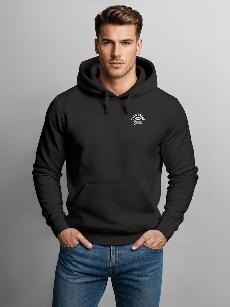 Herren Hoodie Two Beers Only Club | Kapuzensweatshirt mit Bier-Motiv Fun Design Streetstyle Neverless