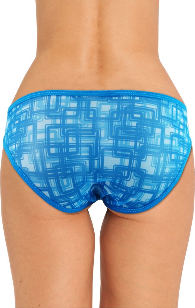 20X LOOBOO (XL) Damenslip CUBE BLAU Größe XS / S 28-30