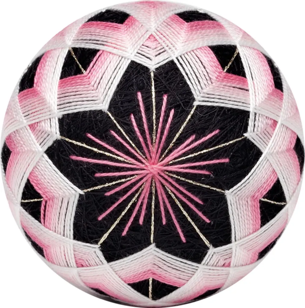 Olympus Temari Stickset TM-5 Fleurs de Cerisier la Nuit 1 pc Noir Japon