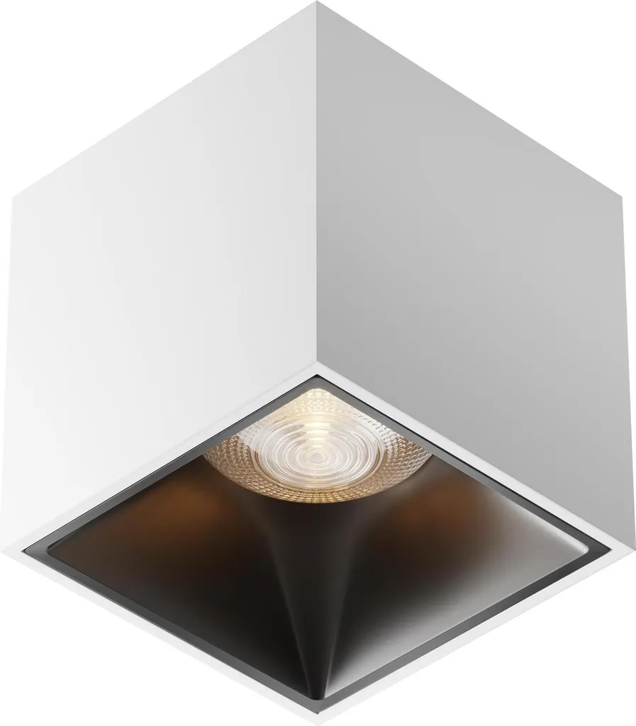 Plafoniera LED Moderna in Metallo Bianco - Luce Calda 3000K Design