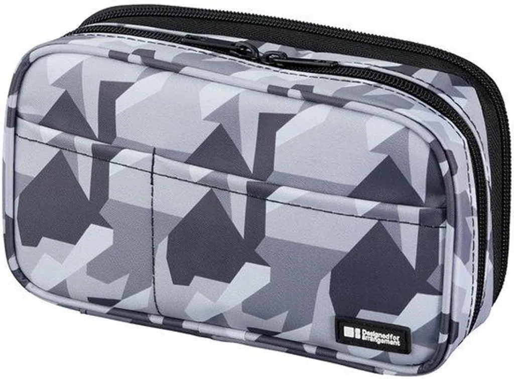 LIHITLAB A7555-135 Trousse Double Zip 20x7x12 cm Motif Camouflage