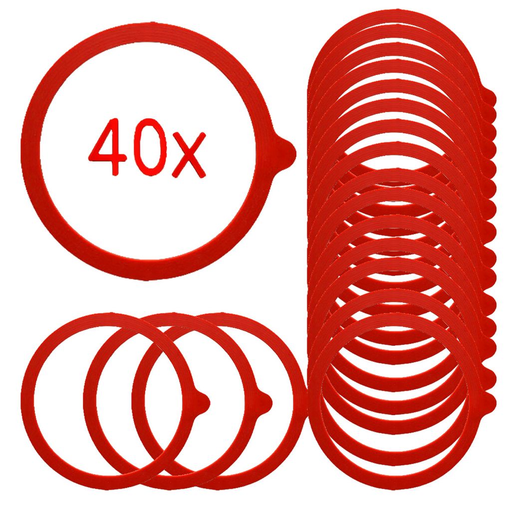 Set 2x20 Einkochringe 9,2x1,1cm Gummiring Einmachringe für WECK Set 40 er