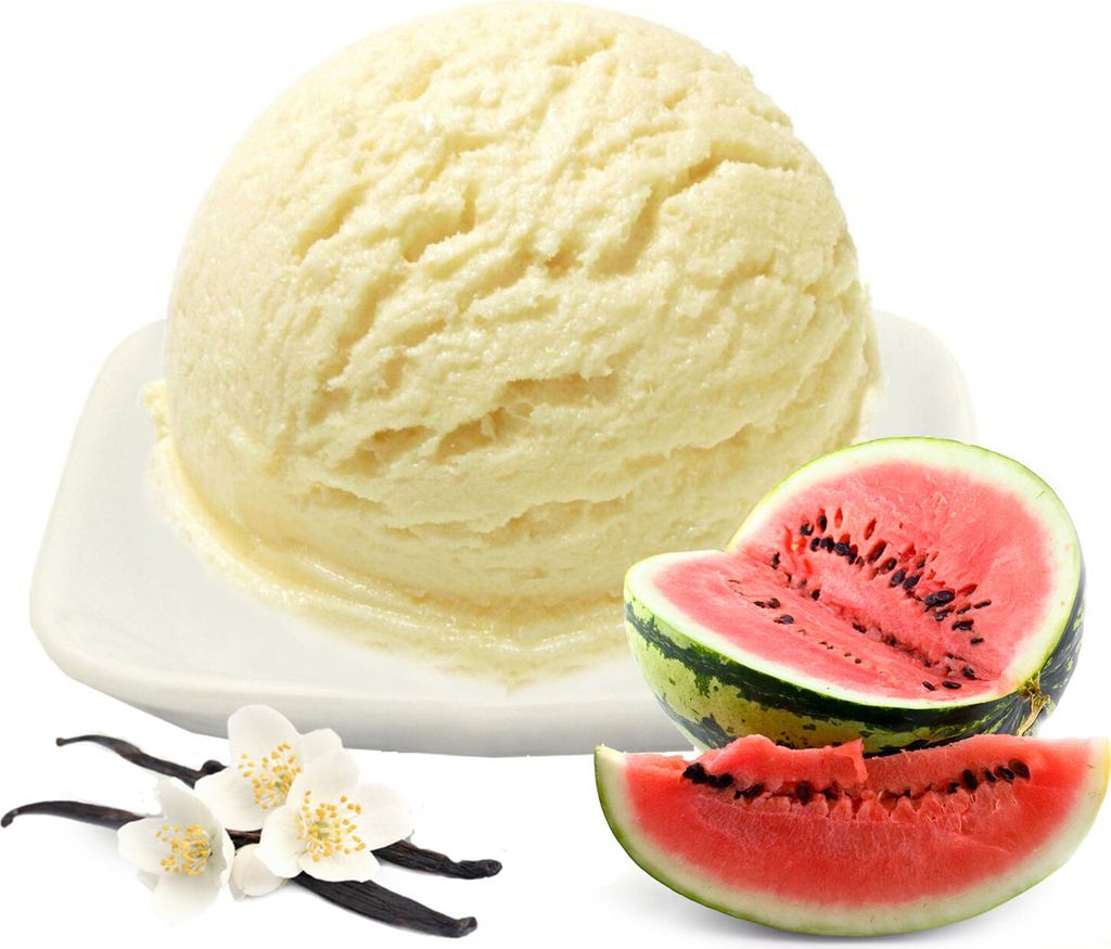 Vanille Wassermelone Low Carb Eis Pulver Vegan Zucker-, laktosefrei 1 kg