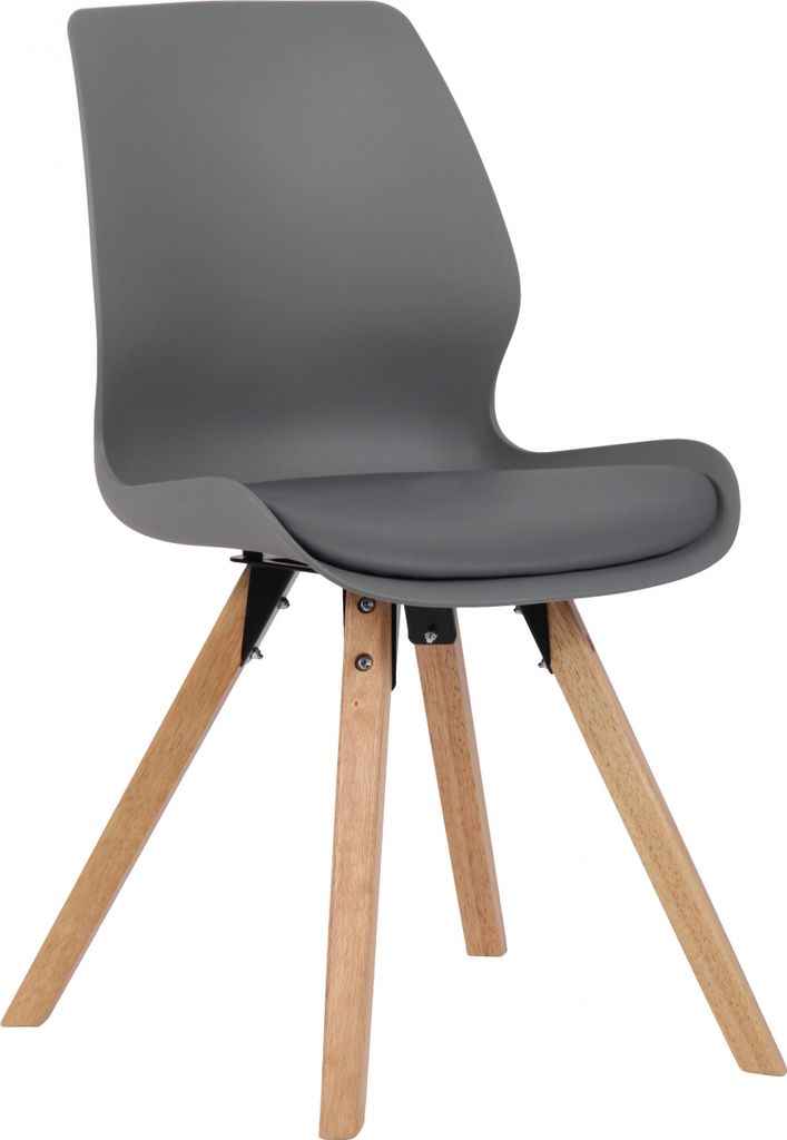 Stuhl HLO-CP89 Kunststoff grau