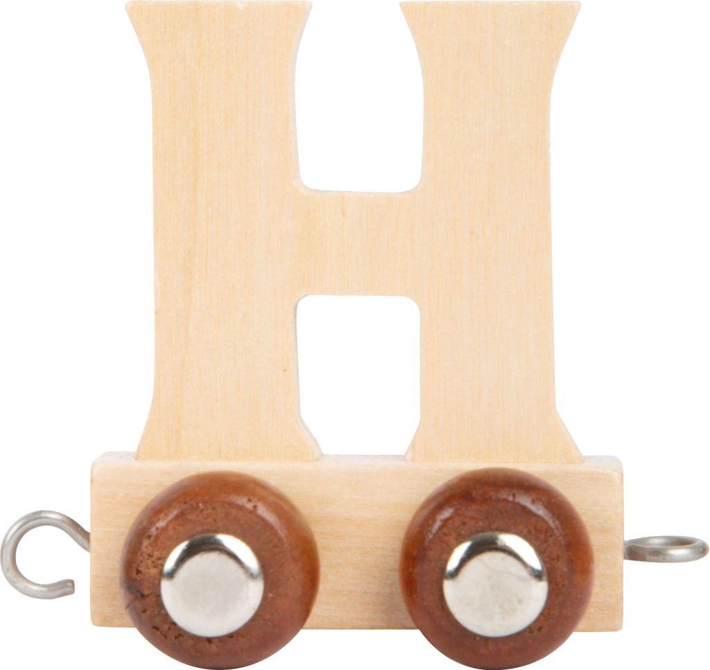 Treno di lettere in legno H Immagine del prodotto 