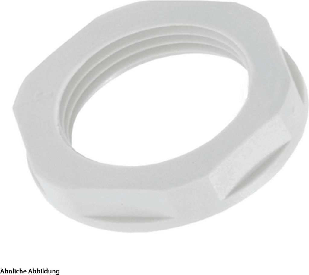 LAPP Gegenmutter halogenfrei M50x1,5 Sechskant Polyamid (PA) Farbe lichtgrau RAL 7035 - 1 Stück