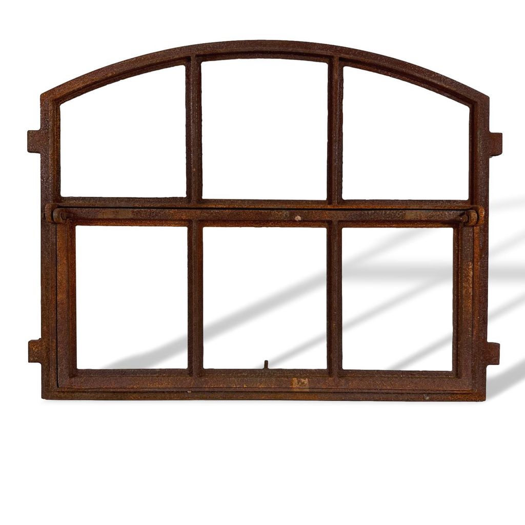 Stallfenster Eisenfenster zum Öffnen Scheunenfenster Rost 68x56cm Antik-Stil
