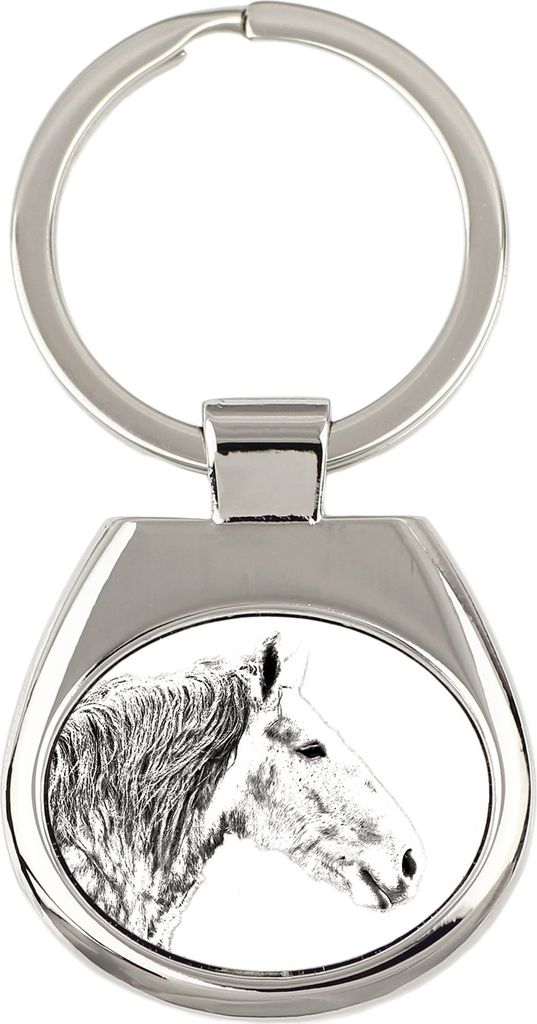 Percheron - Schlüsselanhänger mit Pferd, Anhänger mit Aufdruck, personalisierter Anhänger der Marke Art-Dog