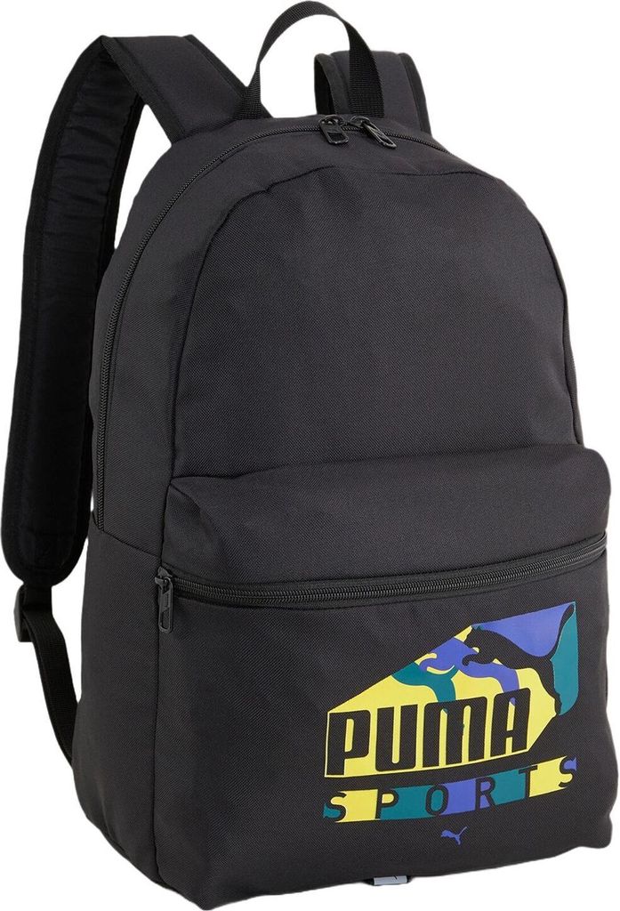 PUMA Rucksack Phase Backpack 22L Puma Black - Sports Print schwarz
