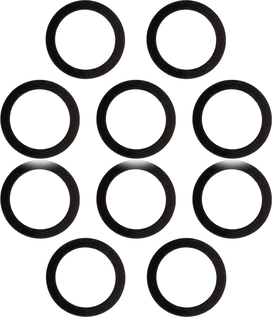 tecuro Gummidichtung 1 1/2 Zoll (38 x 44 x 3,00 mm) für Überwurfmuttern (10 Stück)