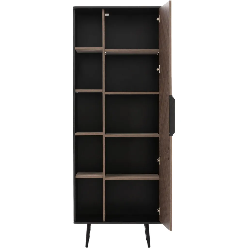 Étagère Murale Design Noir Graphite POLEN - Captains Deck 80cm - 2