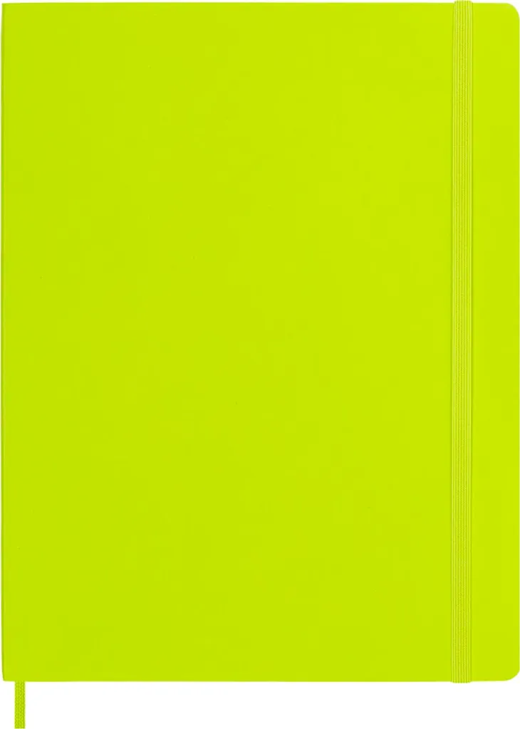 Moleskine XL Soft Cover Verde Limone: Taccuino Creativo 19x25 Pagine Bianche