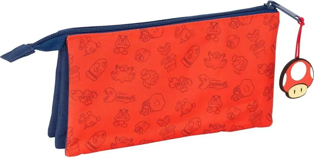 Safta Astuccio Doppio 3D – Sevilla FC Ufficiale – 21x6x8 Cm – Rosso, Per Bambini E Ragazzi
