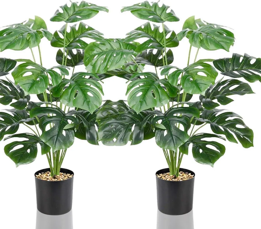 Plantes Artificielles Pack de 2 Réalisme Haute Qualité Grande Taille
