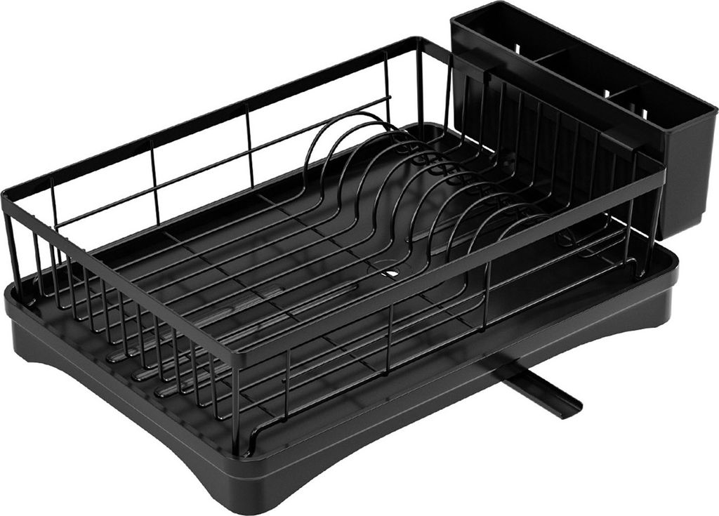 Abtropfgestell, langlebige Konstruktion, platzsparend, einfache Installation, Abtropfgestell für Küchenarbeitsplatte, Utensilienhalter