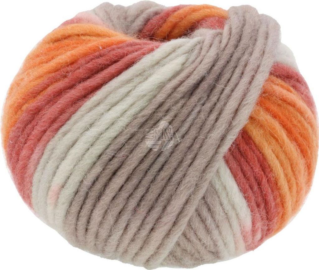 Lana Grossa - Feltro Print  0394 beige taupe rost orange Produktbild 