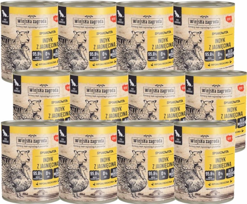 Country Farm Nassfutter für Hunde, Truthahn mit Lamm, 12 x Produktbild 