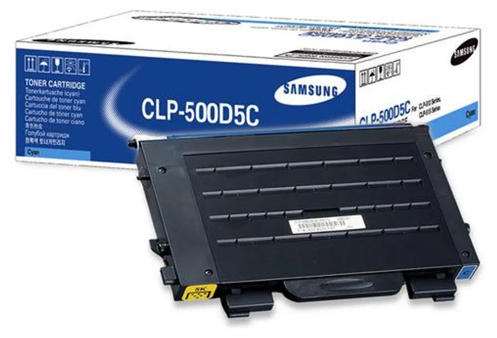 Toner Samsung CLP-500D5C Cyan pour vos Rapports et Documents Graphiques