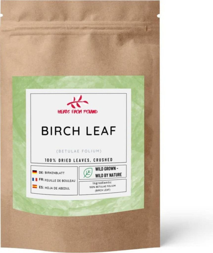 Herbs from Poland Birkenblatt – Unterstützt die Nierenfunktion, Entwässerung & Hautgesundheit, 100% Natürlich – 500g