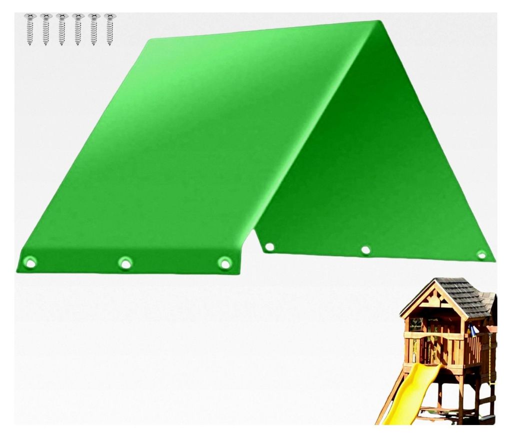 Dachersatz für den Außenbereich, 132x228cm Schatten Dachersatz, Canopy-Abdeckung, UV-Schutz für Spielgeräte im Garten