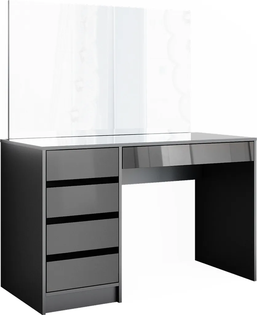 Coiffeuse Vicco Sherry 120cm Anthracite : finissez-en avec le désordre