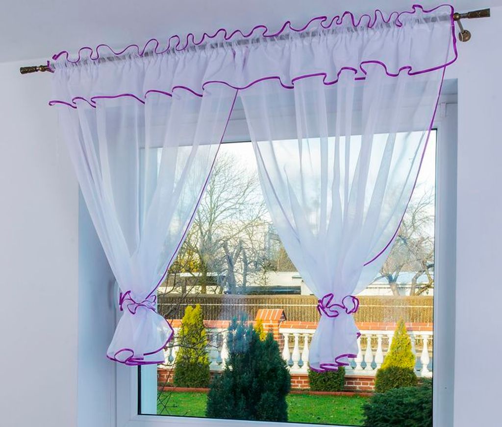 Hotová záclona TUNESIEN, 300x120 Violet Obrázok produktu 
