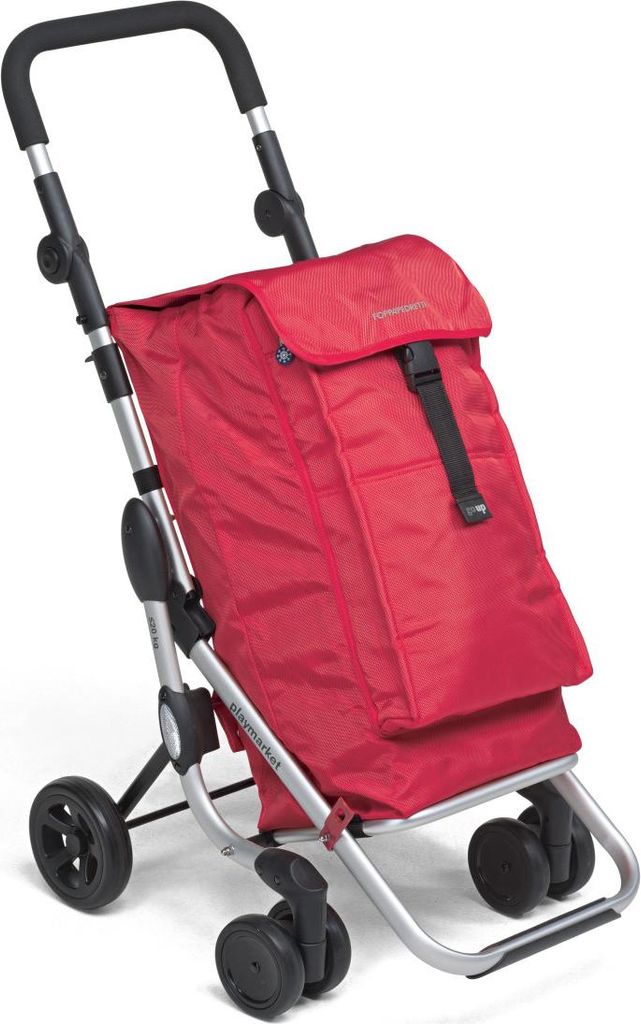 Foppapedretti Go Up Aluminium, Schwarz, Rot Trolley-Tasche