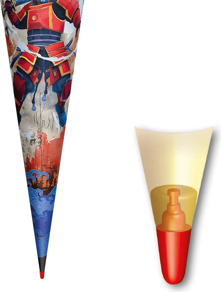 Cornet de Scolarité Tech Warrior 70cm pour la Rentrée des Classes - 3