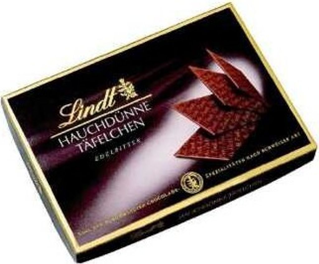 Lindt Hauchdünne Täfelchen Edelbitter 125g Produktbild 