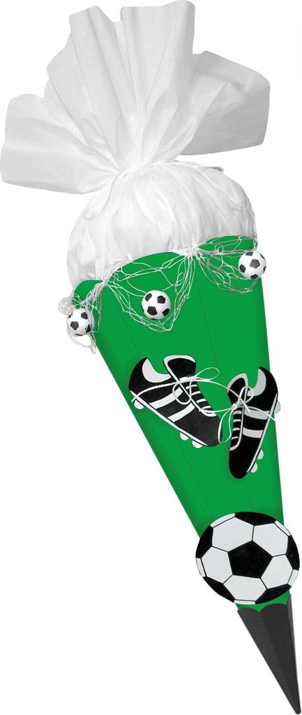 Schultüte Bastelset Fußball grün-weiß von Prell