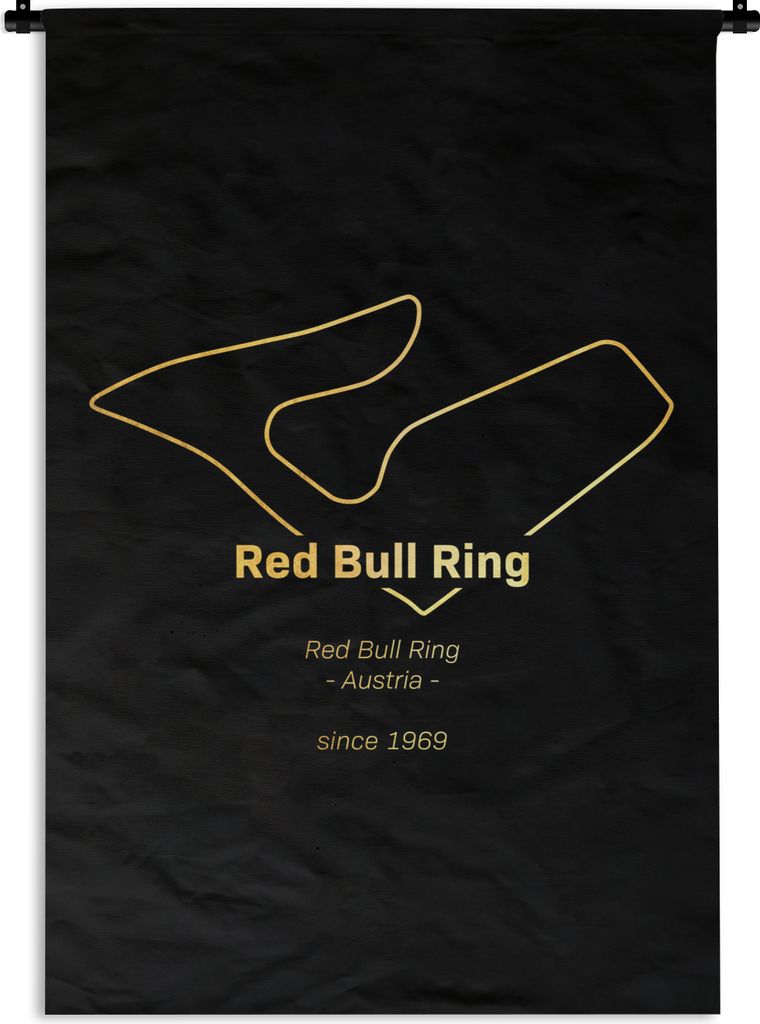 MuchoWow Wandteppich Wandbehang Red Bull Ring - Formel-1-Rennstrecke 120x180 cm Tapisserie Dekoration Wandtuch - Schlafzimmer - Dekorationen für...