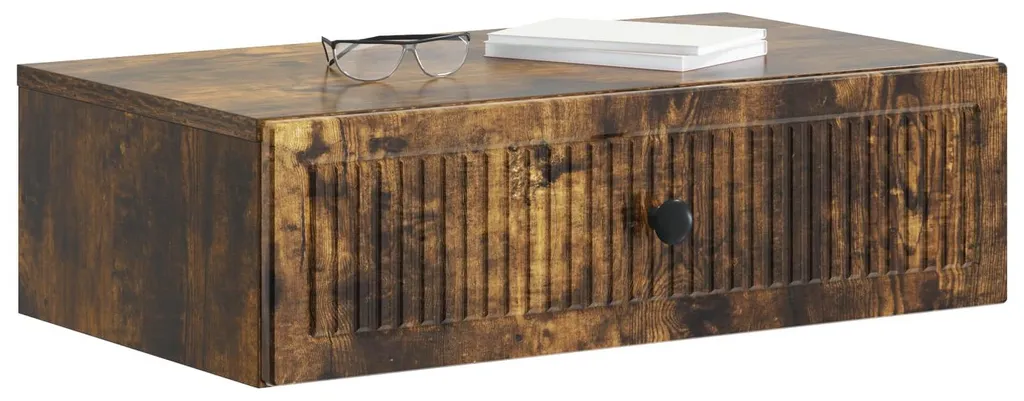 Table d'appoint murale en bois d'ingénierie robuste et chic