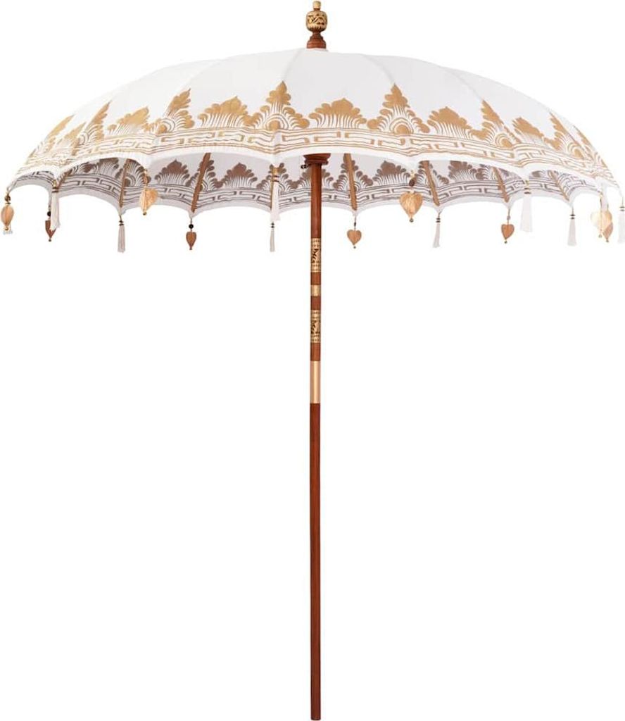 Balinesischer Sonnenschirm Creme 215 x 215 x 260 cm